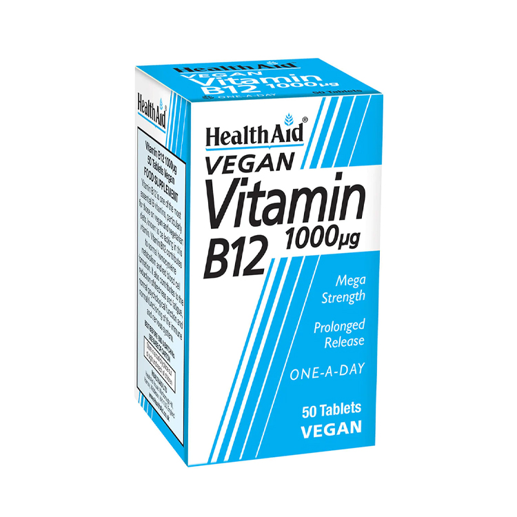 Health Aid Vitamin B12 1000ug  50 tabs